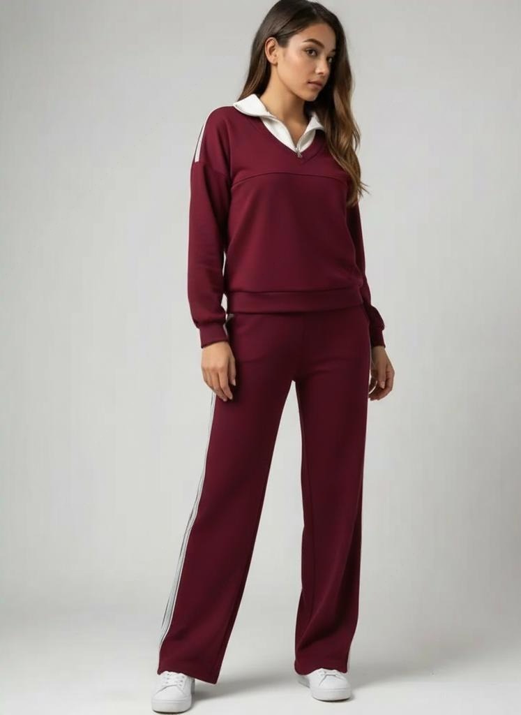 طقم كاجوال رياضي قطن (هودي+بنطلون) T78