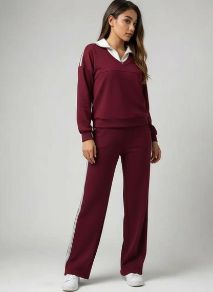 طقم كاجوال رياضي قطن (هودي+بنطلون) T78