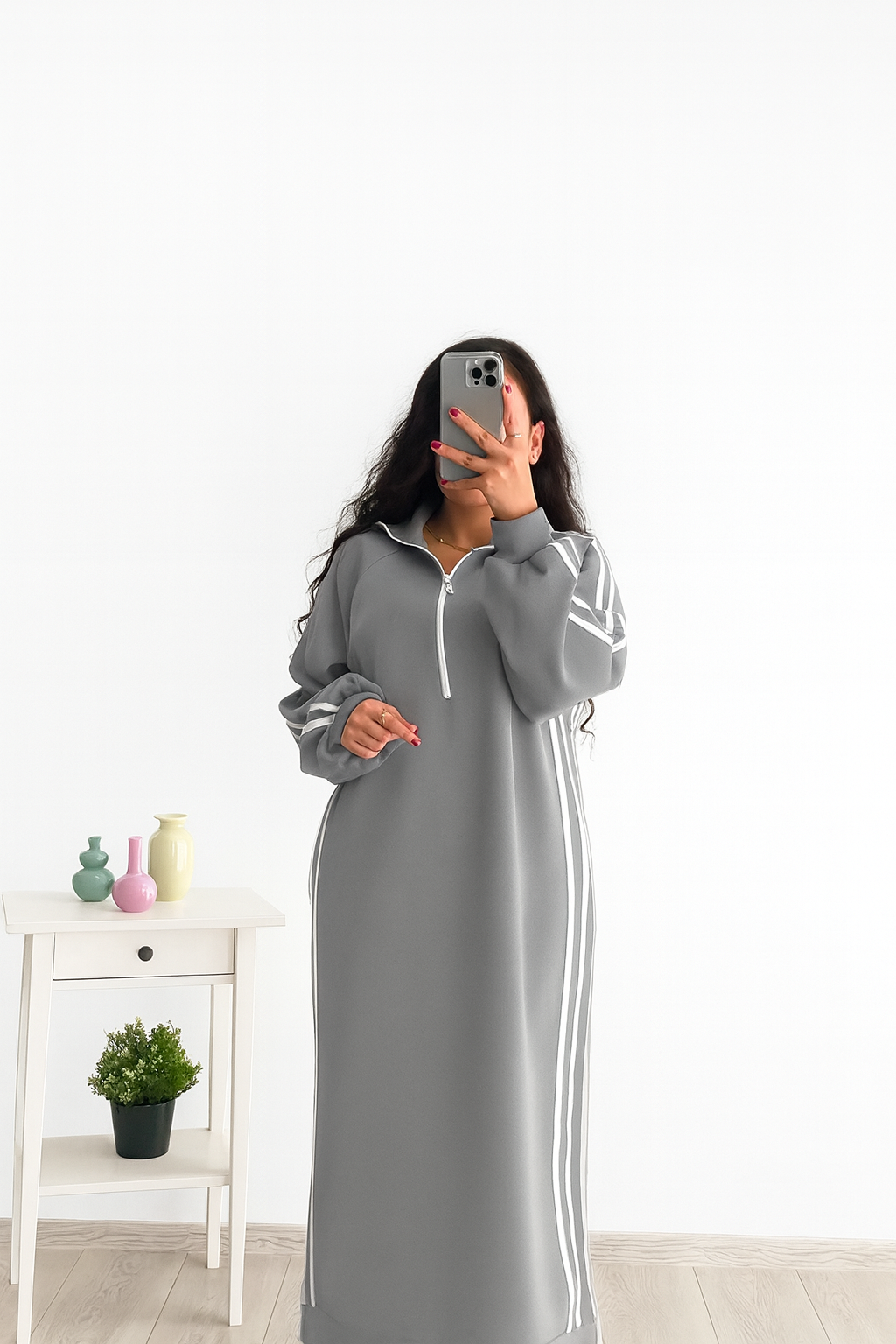 فستان قطن شتوى T42