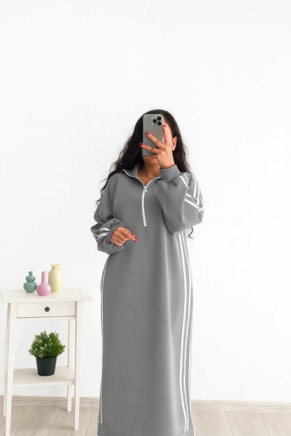 فستان قطن شتوى T42