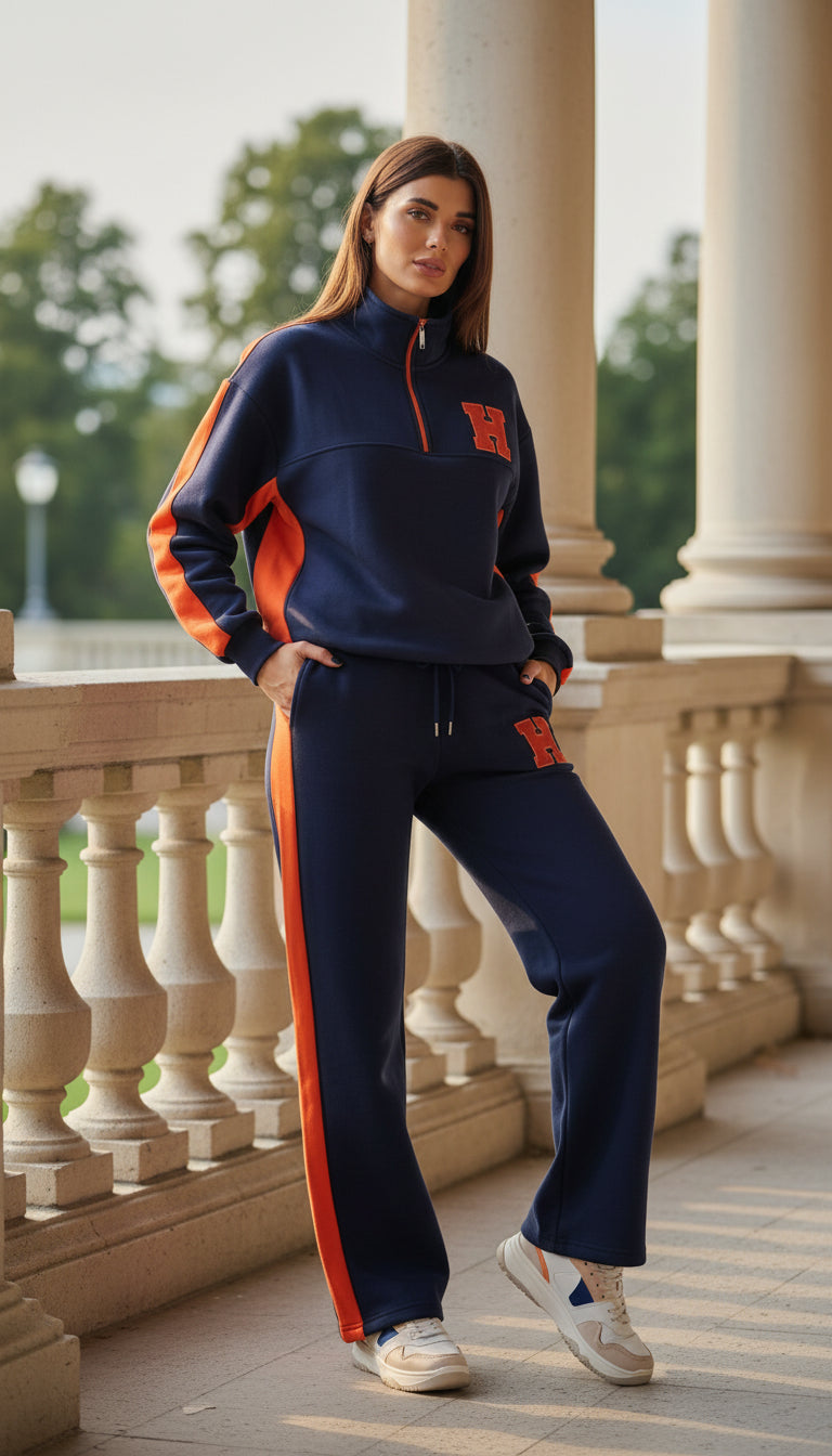 طقم كاجوال رياضي قطن (هودي+بنطلون) T81