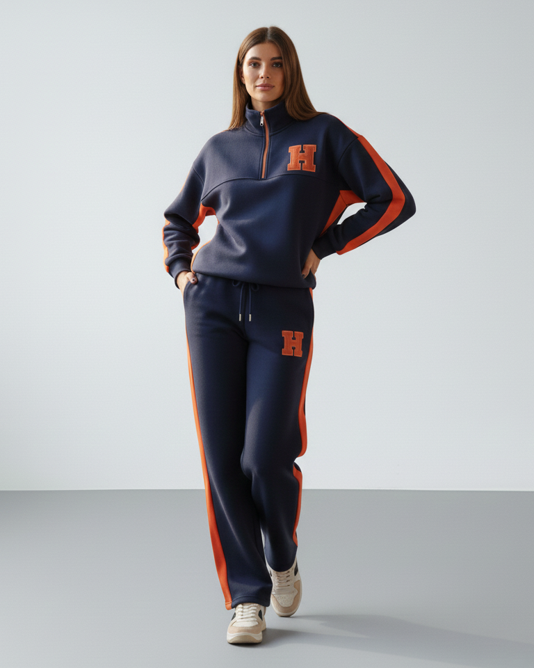 طقم كاجوال رياضي قطن (هودي+بنطلون) T81