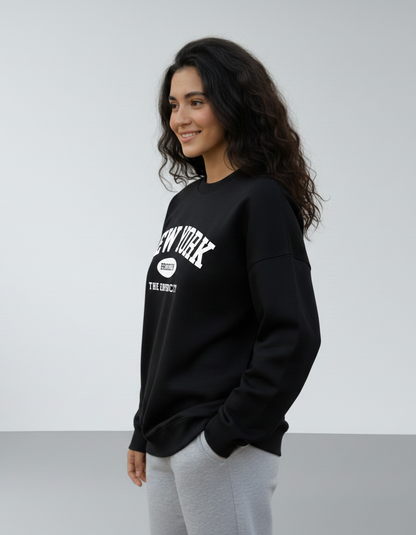 هودي نسائي شتوي بتصميم فريد اوفر سايز H14