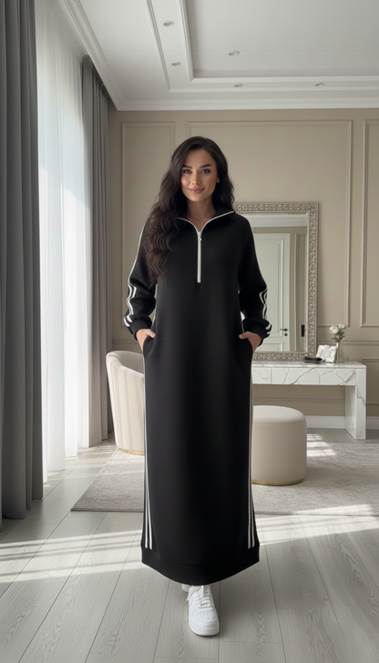 فستان قطن شتوى T42