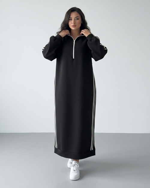 فستان قطن شتوى T42