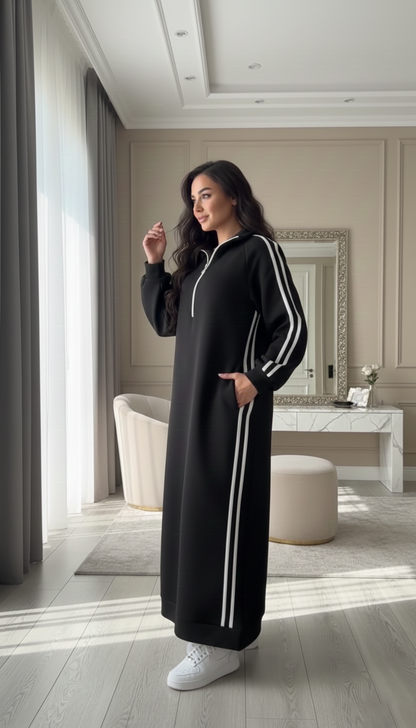 فستان قطن شتوى T42