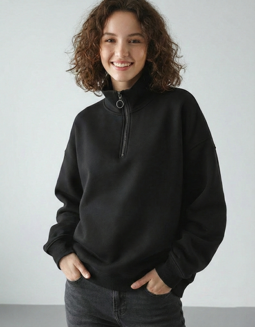 هودي نسائي شتوي بتصميم فريد اوفر سايز H11