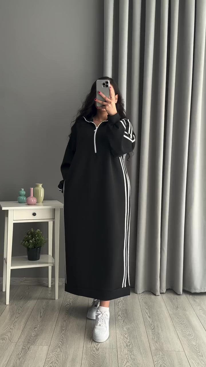 فستان قطن شتوى T42