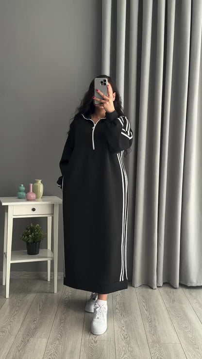 فستان قطن شتوى T42