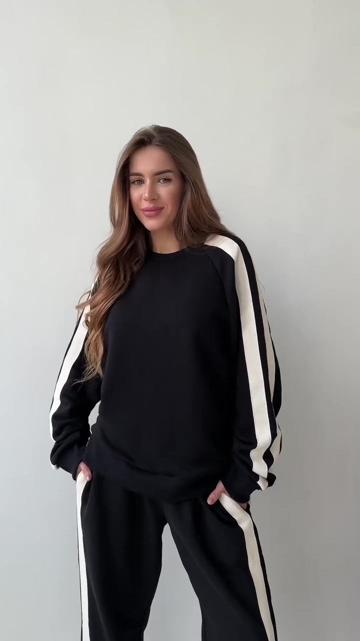 طقم كاجوال رياضي قطن (هودي+بنطلون) T24