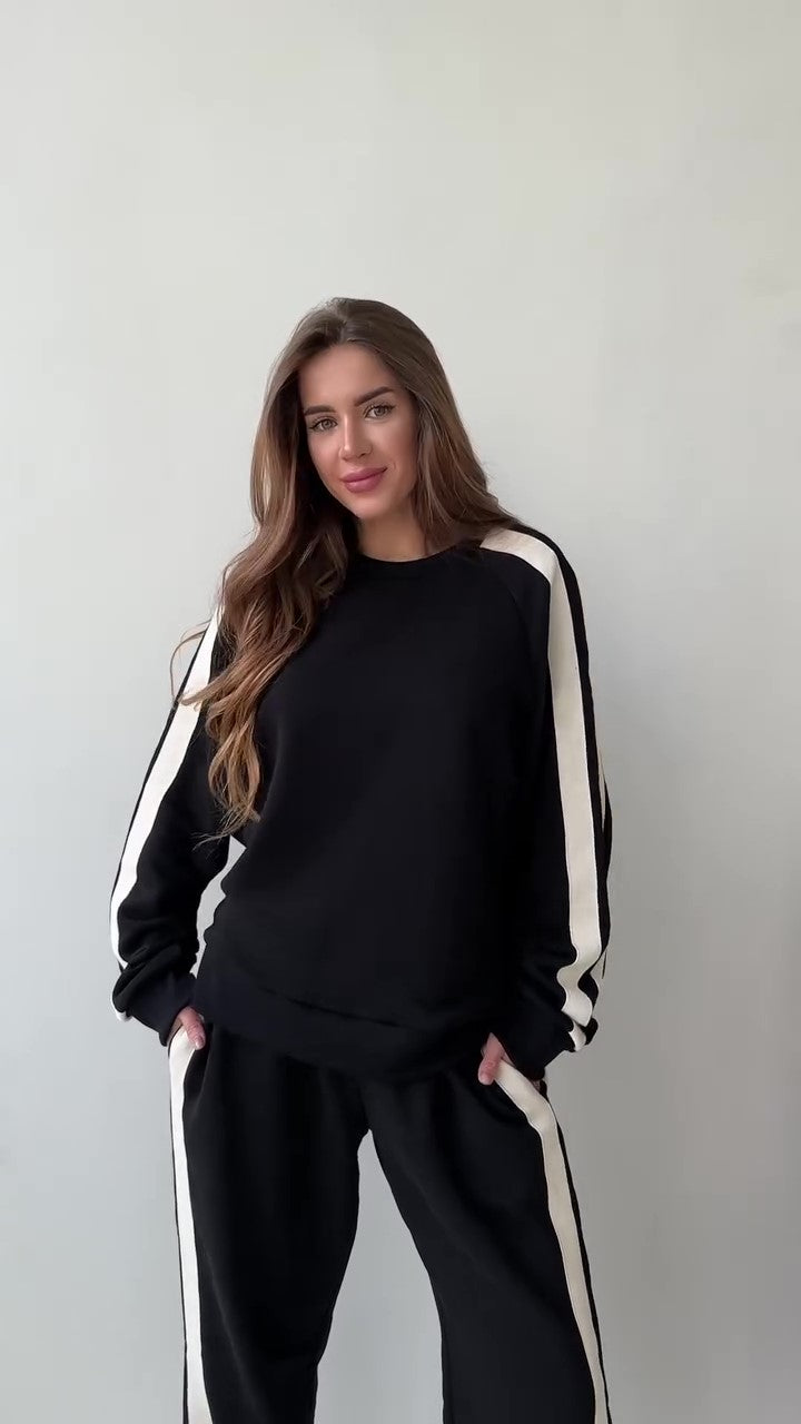 طقم كاجوال رياضي قطن (هودي+بنطلون) T24