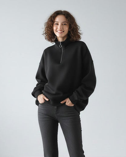 هودي نسائي شتوي بتصميم فريد اوفر سايز H11