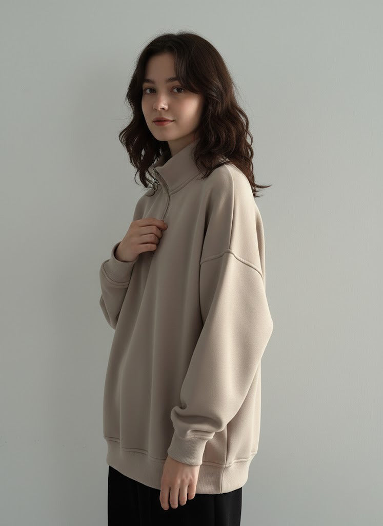 هودي نسائي شتوي بتصميم فريد اوفر سايز H11