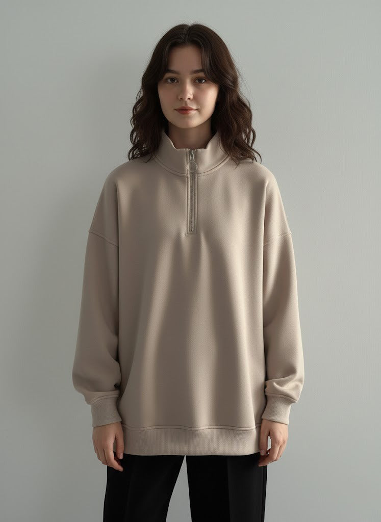 هودي نسائي شتوي بتصميم فريد اوفر سايز H11