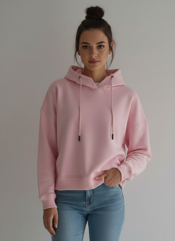 هودي نسائي شتوي بتصميم فريد اوفر سايز H13