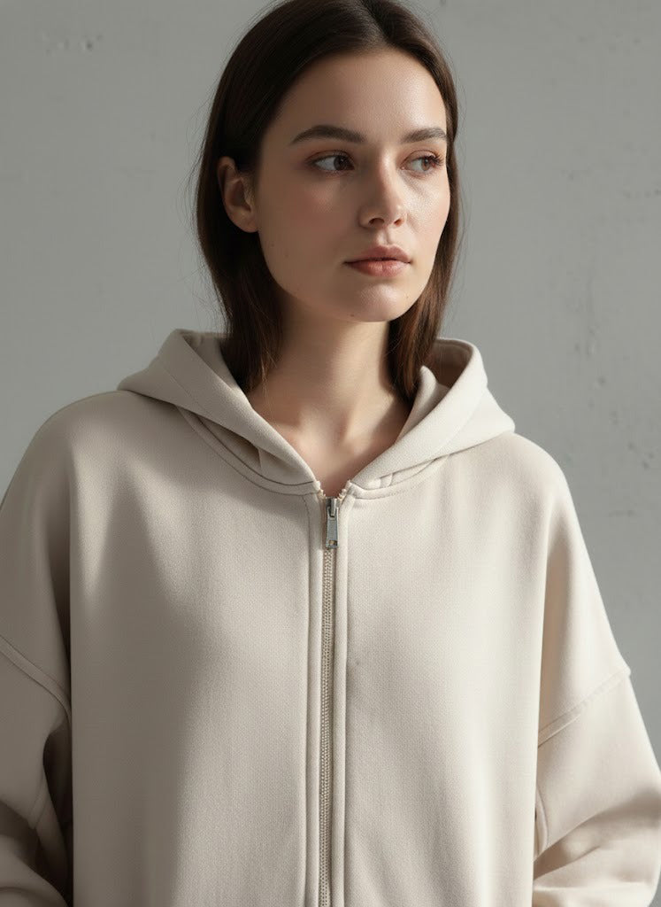 هودي نسائي شتوي بتصميم فريد اوفر سايز H12
