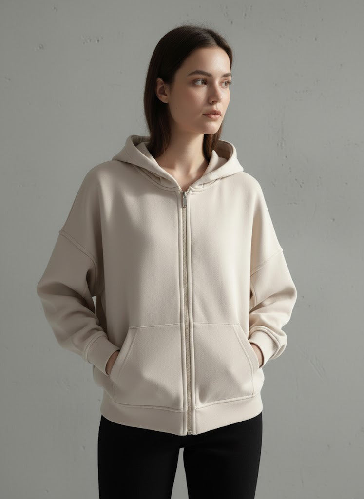 هودي نسائي شتوي بتصميم فريد اوفر سايز H12