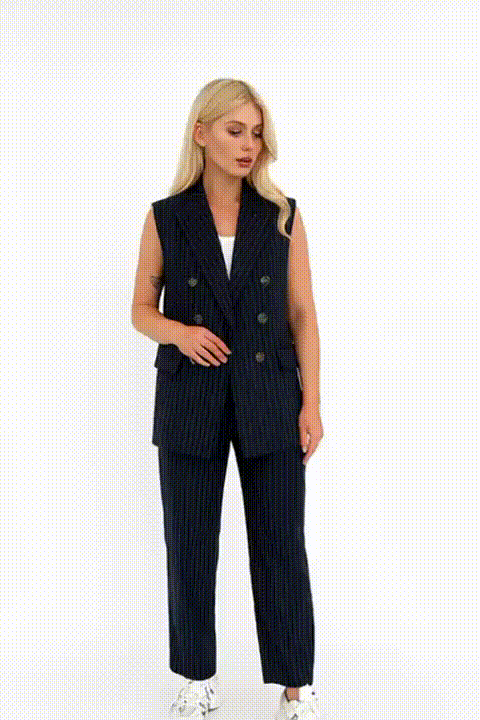 طقم رسمي قطعتين (جاكت+بنطلون) بتصميم مميز وأنيق S40